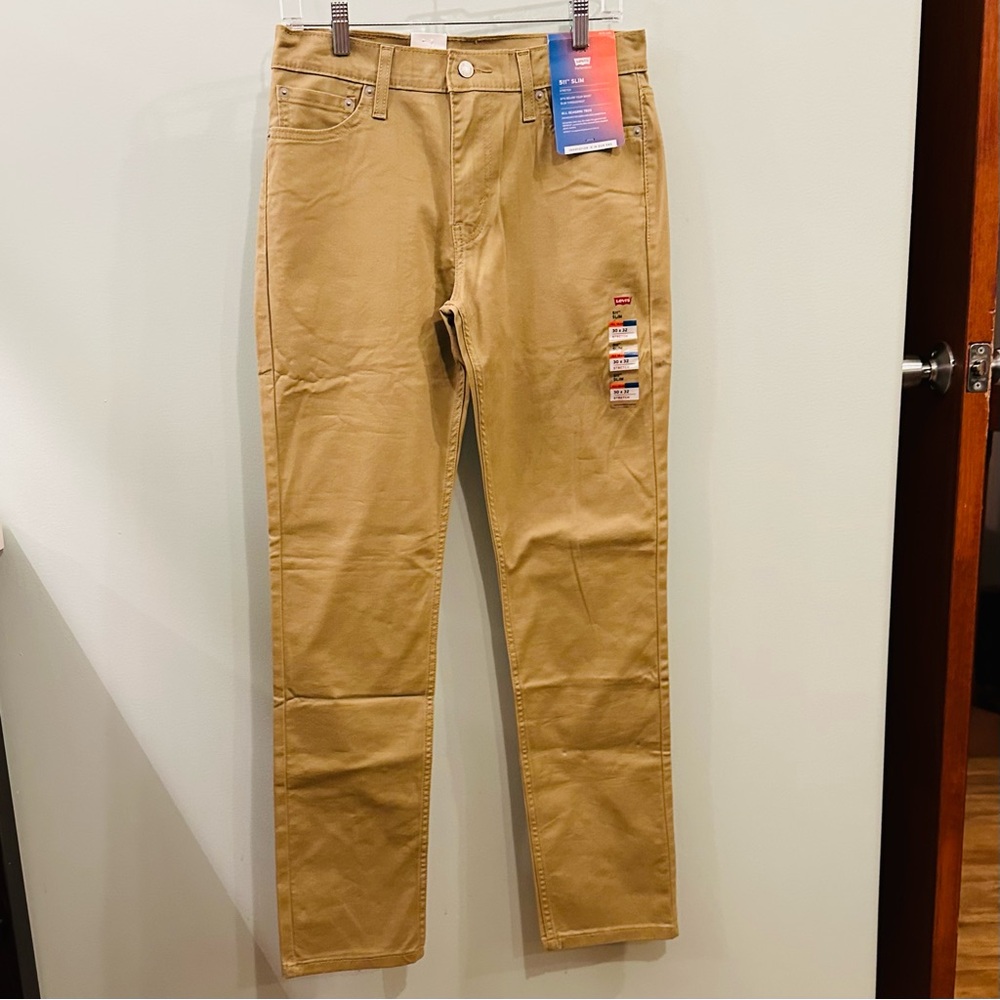 Levi’s 511 Slim Jeans Mens Khaki Size Available 27x27